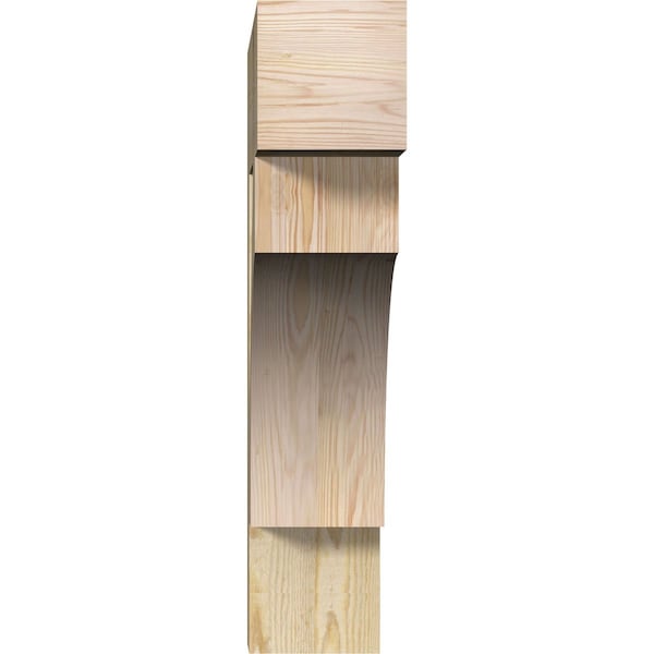 Westlake Block Rough Sawn Bracket, Douglas Fir, 6W X 28D X 28H